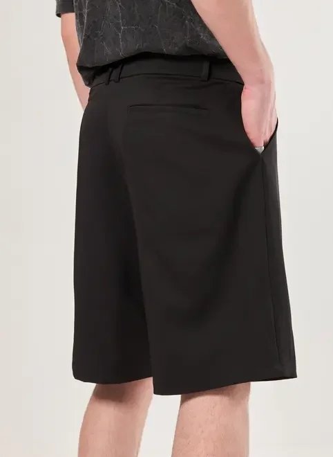 bermuda alfaiataria preta bermuda alfaiataria preta