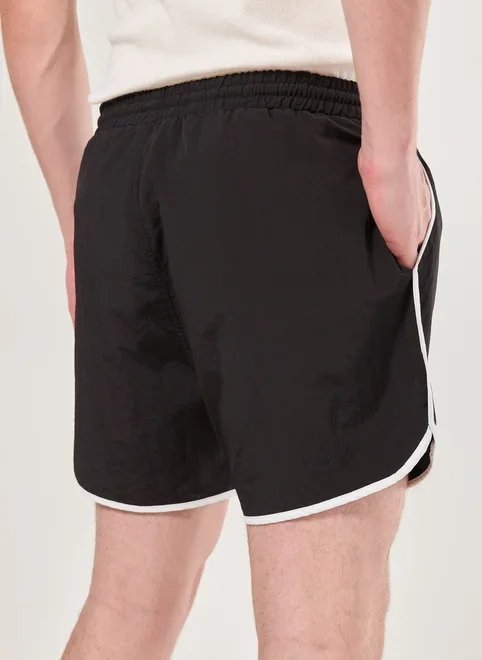 bermuda de banho preta listra bermuda de banho preta listra