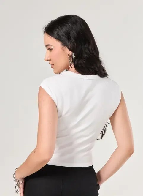 mini tee off-white estrela mini tee off-white estrela