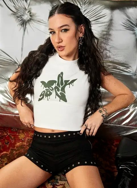 mini tee off-white estrela mini tee off-white estrela