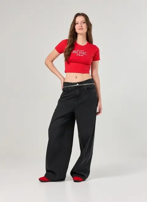 mini tee vermelha ironic mini tee vermelha ironic