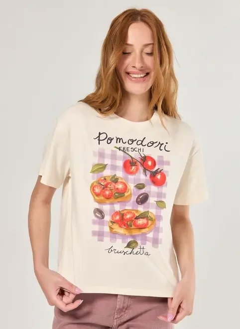 camiseta off-white pomodori camiseta off-white pomodori