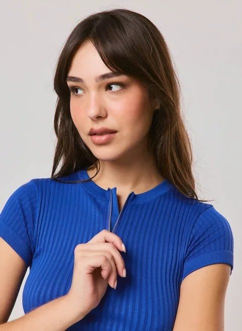 cropped seamless half zíper cropped seamless half zíper