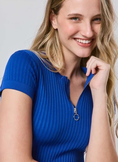 cropped seamless half zíper cropped seamless half zíper