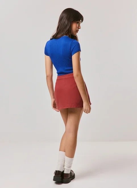 cropped seamless half zíper cropped seamless half zíper