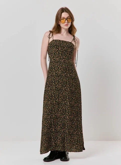 vestido longo estampa floral vestido longo estampa floral