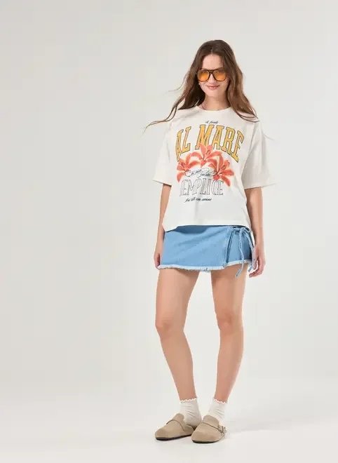 camiseta box off-white flor al mare camiseta box off-white flor al mare