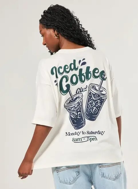 camiseta box off-white iced coffee camiseta box off-white iced coffee