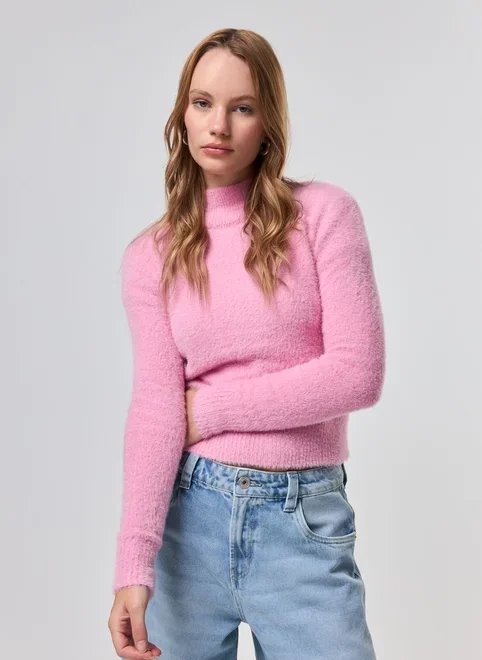 blusa manga longa pelinhos rosa blusa manga longa pelinhos rosa