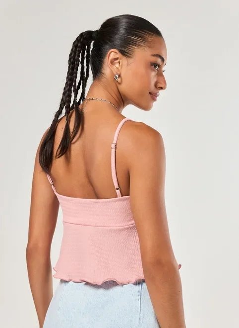 blusa alcinha babados rosa blusa alcinha babados rosa