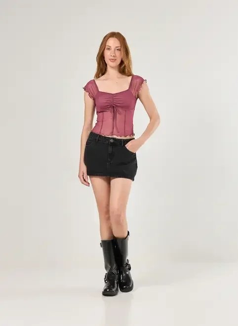 blusa tule estilo corselet blusa tule estilo corselet