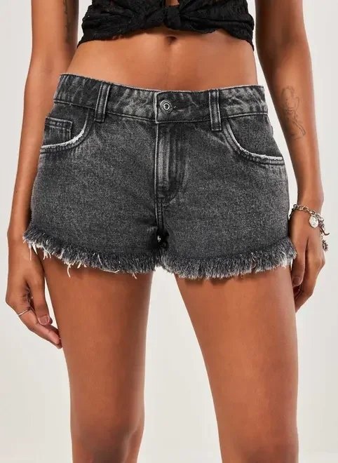 short jeans micro cintura baixa short jeans micro cintura baixa