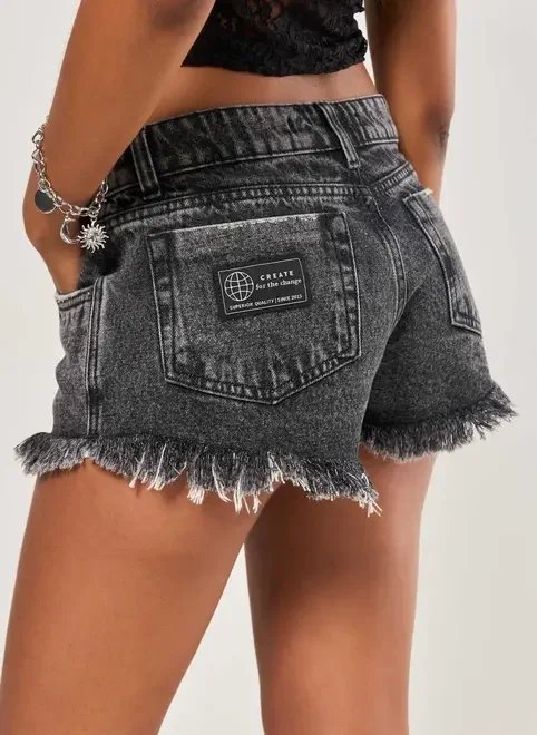 short jeans micro cintura baixa short jeans micro cintura baixa