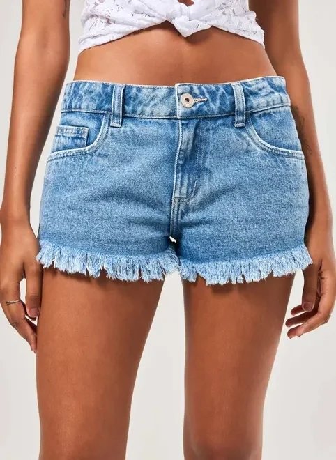 short jeans micro cintura baixa short jeans micro cintura baixa