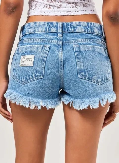 short jeans micro cintura baixa short jeans micro cintura baixa