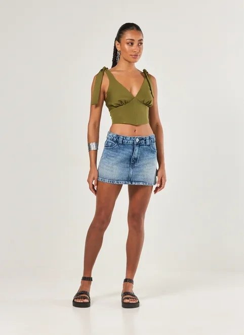 cropped corselet alfaiatado laços cropped corselet alfaiatado laços