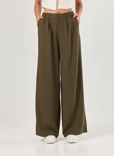 calça alfaiataria pregas wide leg calça alfaiataria pregas wide leg