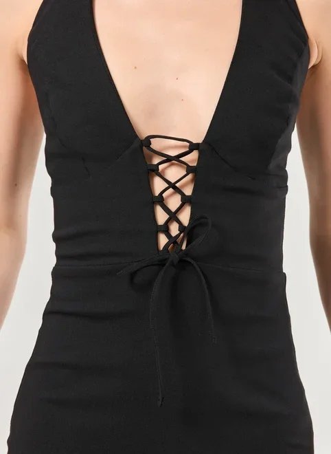 vestido curto frente único amarração vestido curto frente único amarração