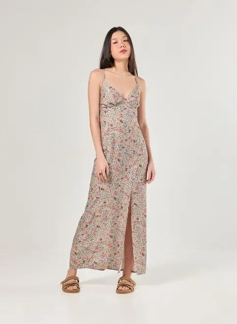 vestido midi estampa florida vestido midi estampa florida