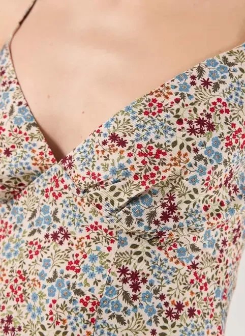 vestido midi estampa florida vestido midi estampa florida