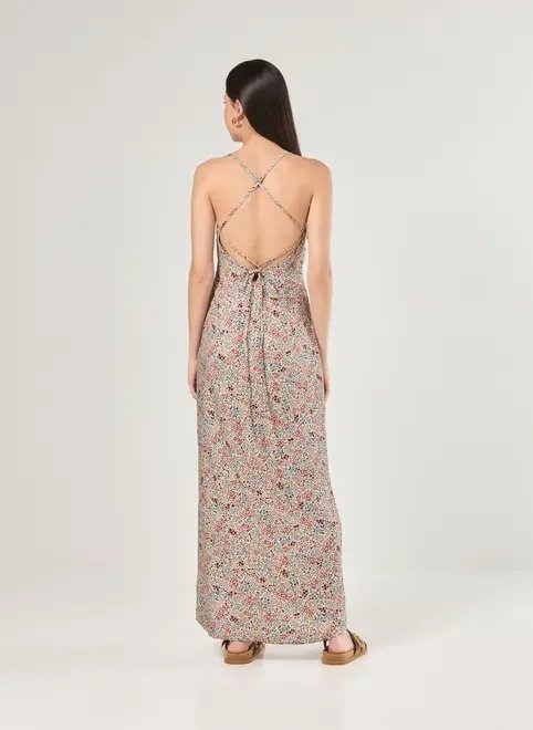 vestido midi estampa florida vestido midi estampa florida