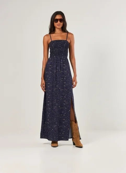 vestido longo marinho lastex vestido longo marinho lastex