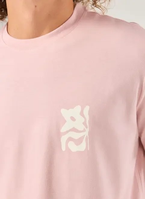 camiseta comfort rosa flor camiseta comfort rosa flor