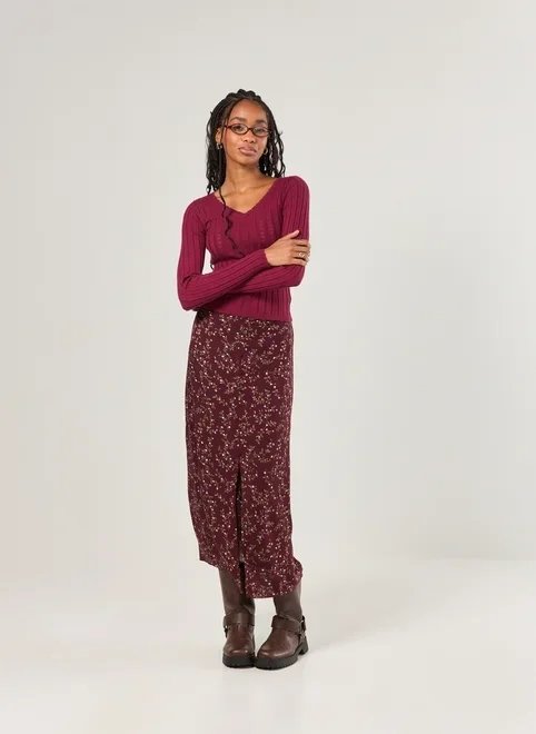 blusa manga longa retilínea decote v blusa manga longa retilínea decote v