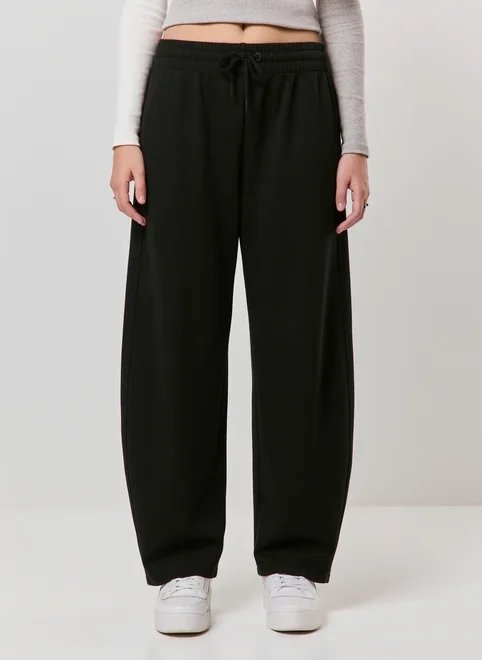 calça barrel de moletom calça barrel de moletom