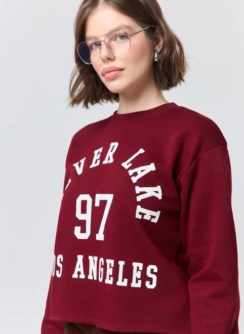 moletom vinho college los angeles moletom vinho college los angeles