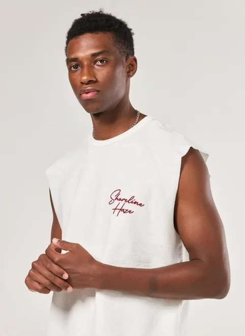 regata sleeveless comfort atoalhada bordado regata sleeveless comfort atoalhada bordado