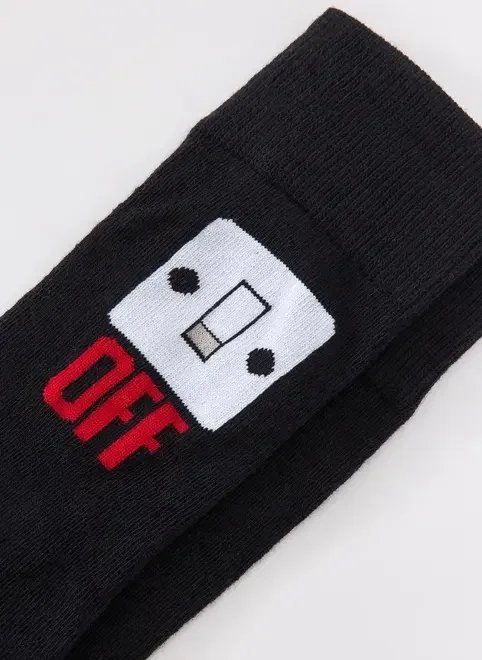 meia preta on off meia preta on off