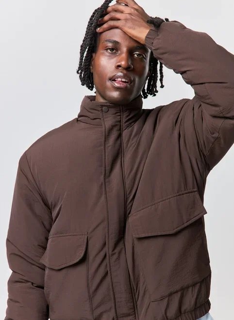 jaqueta puffer nylon box jaqueta puffer nylon box