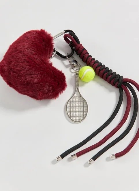 chaveiro coração e raquete chaveiro coração e raquete