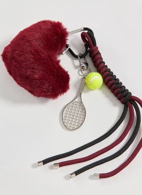 chaveiro coração e raquete chaveiro coração e raquete