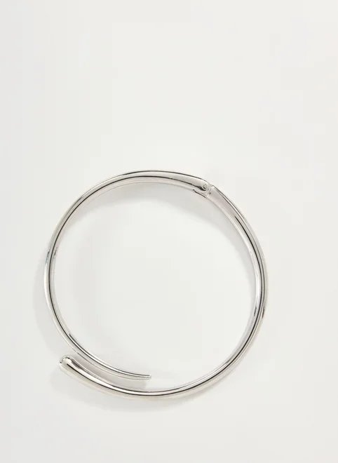 choker estruturada prateada choker estruturada prateada