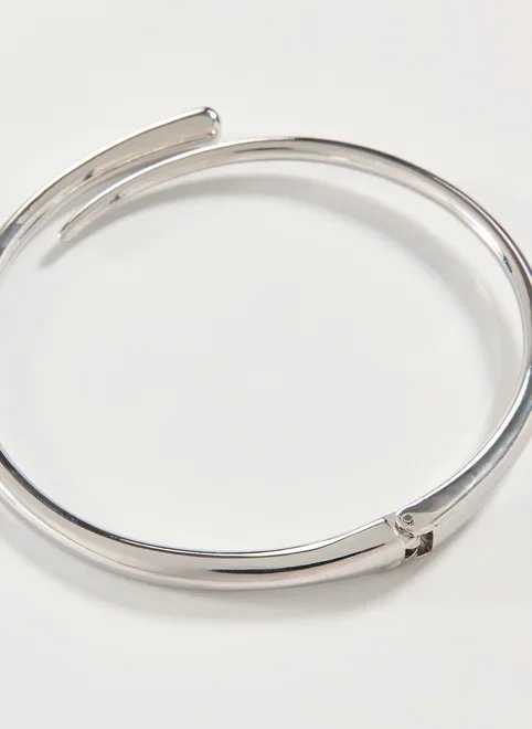 choker estruturada prateada choker estruturada prateada