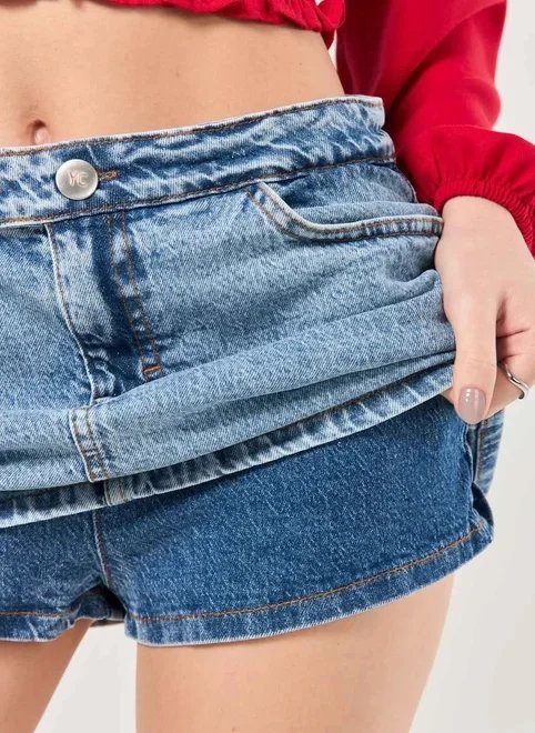 short saia micro cintura média short saia micro cintura média