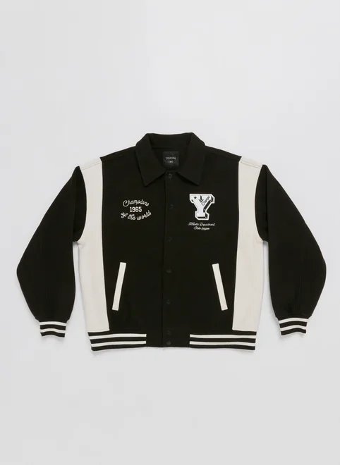jaqueta bomber polivelour esportiva jaqueta bomber polivelour esportiva