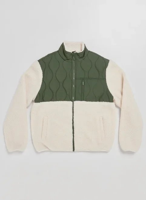 jaqueta bicolor fleece jaqueta bicolor fleece