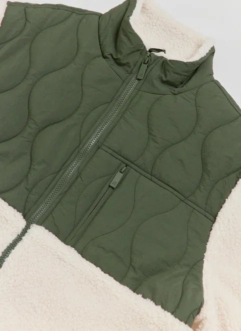 jaqueta bicolor fleece jaqueta bicolor fleece