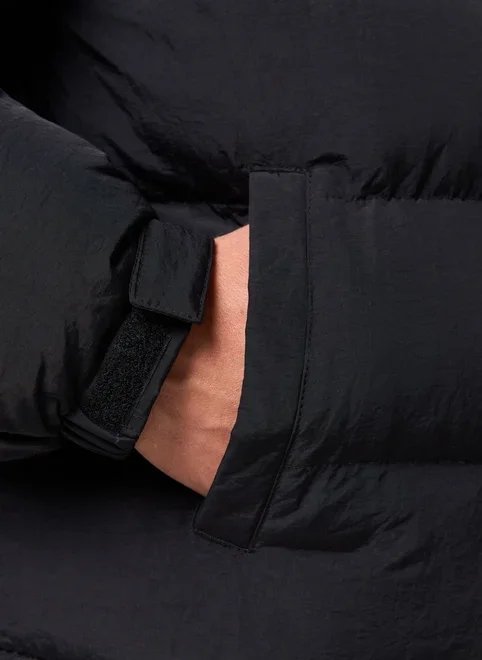 jaqueta box puffer preta gola alta jaqueta box puffer preta gola alta