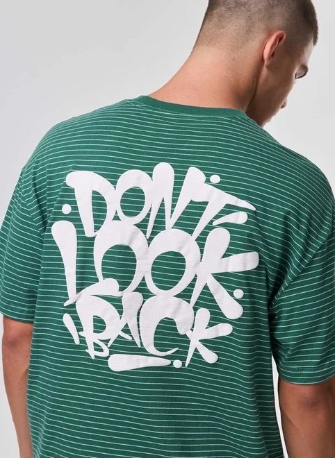 camiseta box listrada don't look back camiseta box listrada don't look back