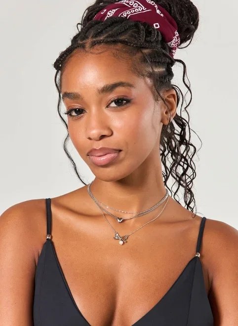 conjunto 3 colares prateados laço pérola conjunto 3 colares prateados laço pérola