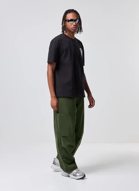 calça sarja parachute cargo calça sarja parachute cargo