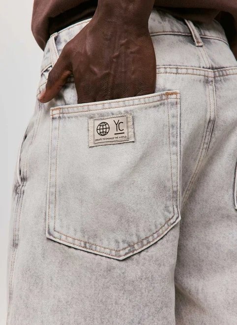 jorts jeans cinza super baggy jorts jeans cinza super baggy