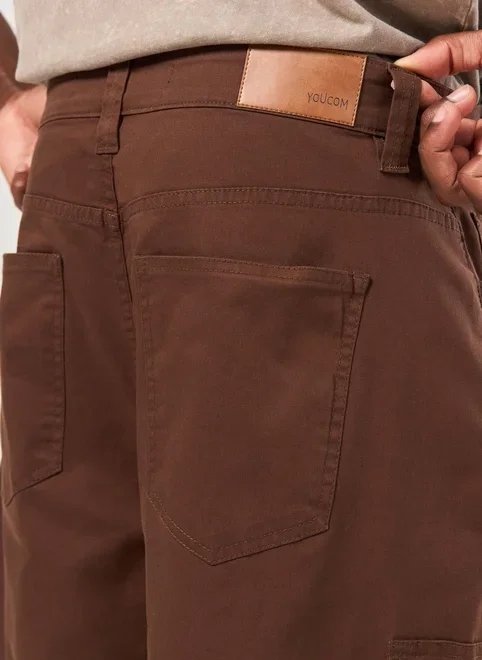 calça sarja baggy cargo calça sarja baggy cargo