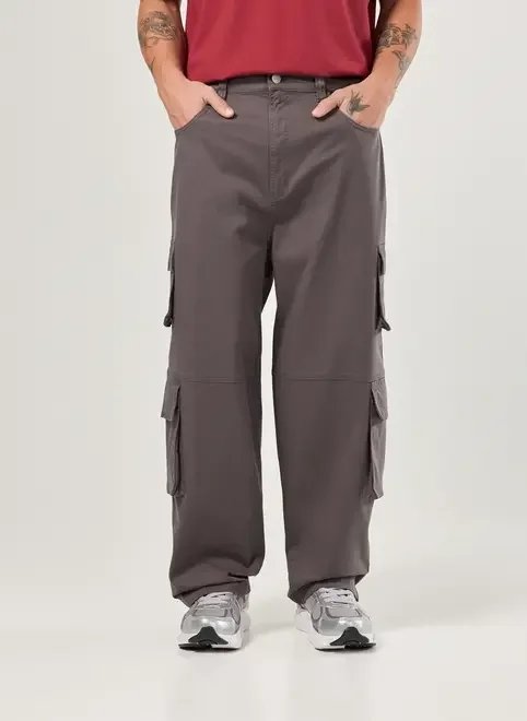 calça sarja baggy cargo calça sarja baggy cargo