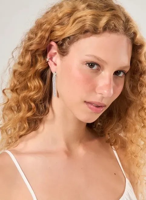 conjunto 5 brincos e piercings fakes prateados conjunto 5 brincos e piercings fakes prateados