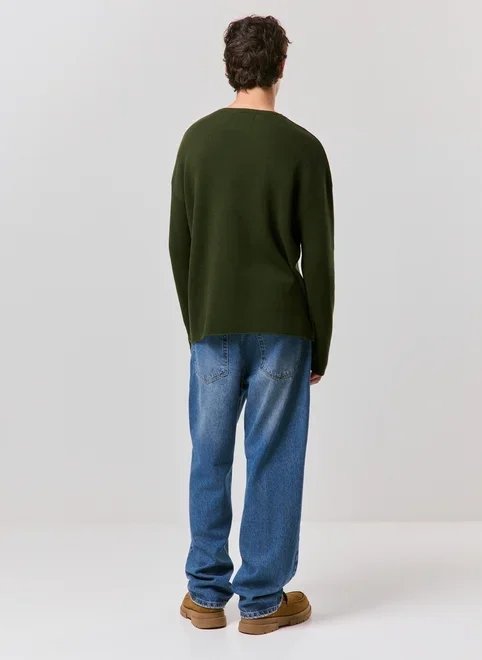 blusa manga longa tricô bordado blusa manga longa tricô bordado